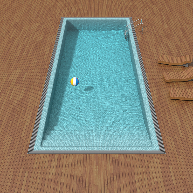 3d swimming pool model