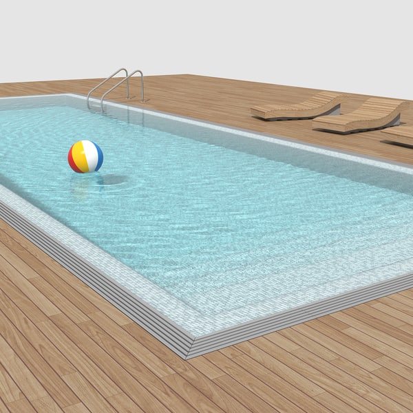 3d swimming pool model