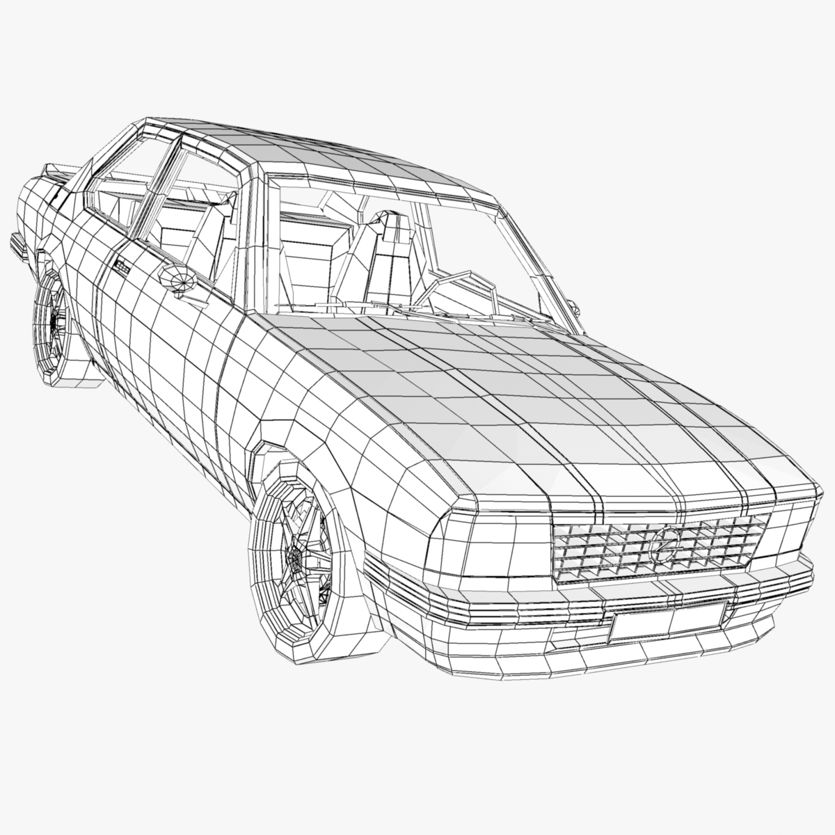 3d model opel ascona