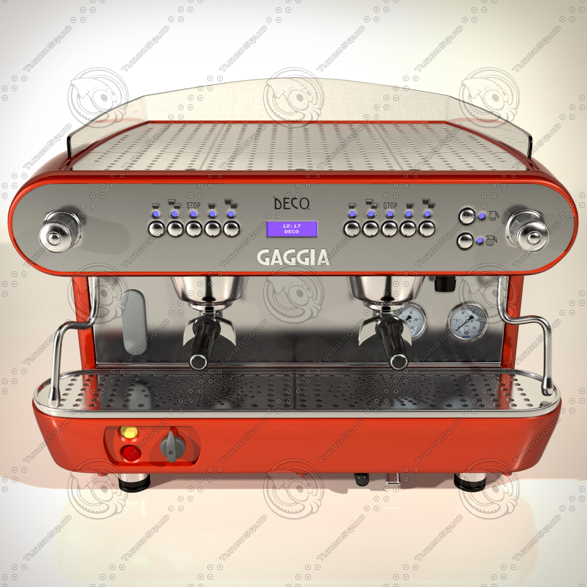 3d commercial gaggia deco coffee maker