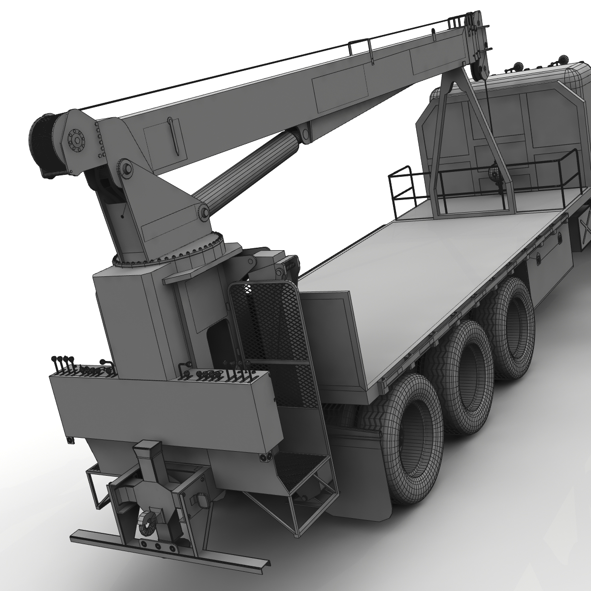 3d model crane truck