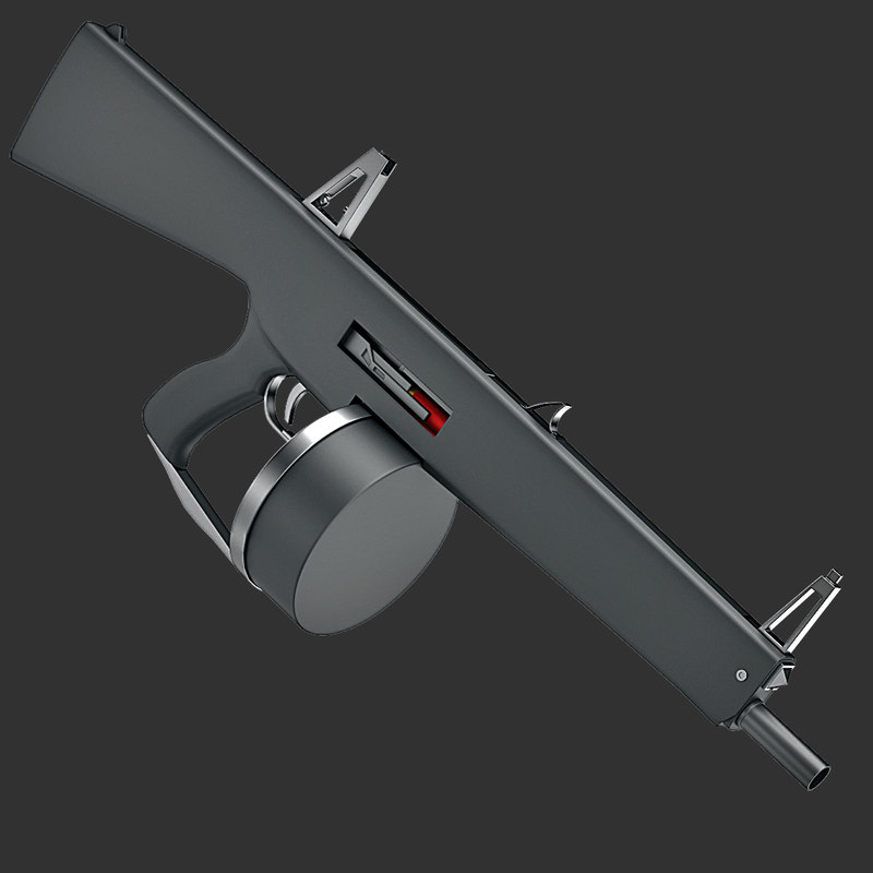 3d model of aa12 shotgun