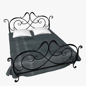 bed iron 3d max
