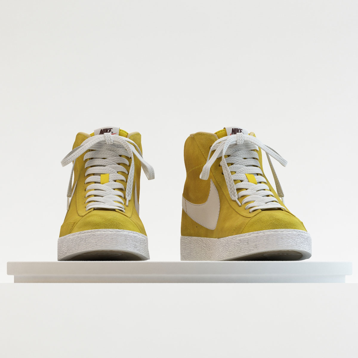 nike blazer with yellow swoosh