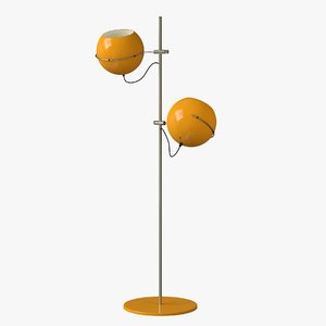 3d seventies standing lamp model