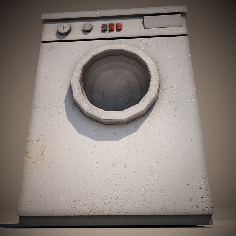 3d Wash Machine Model