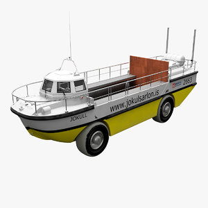 3d amphibious boat jokulsarlon
