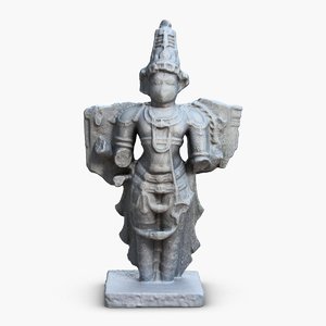indian statuette india 3d max