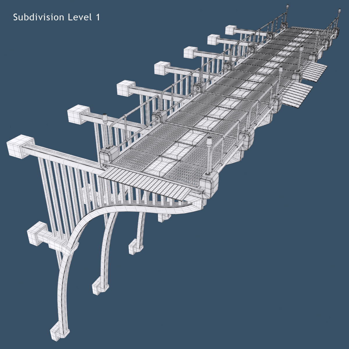 sci-fi bridge 3d max