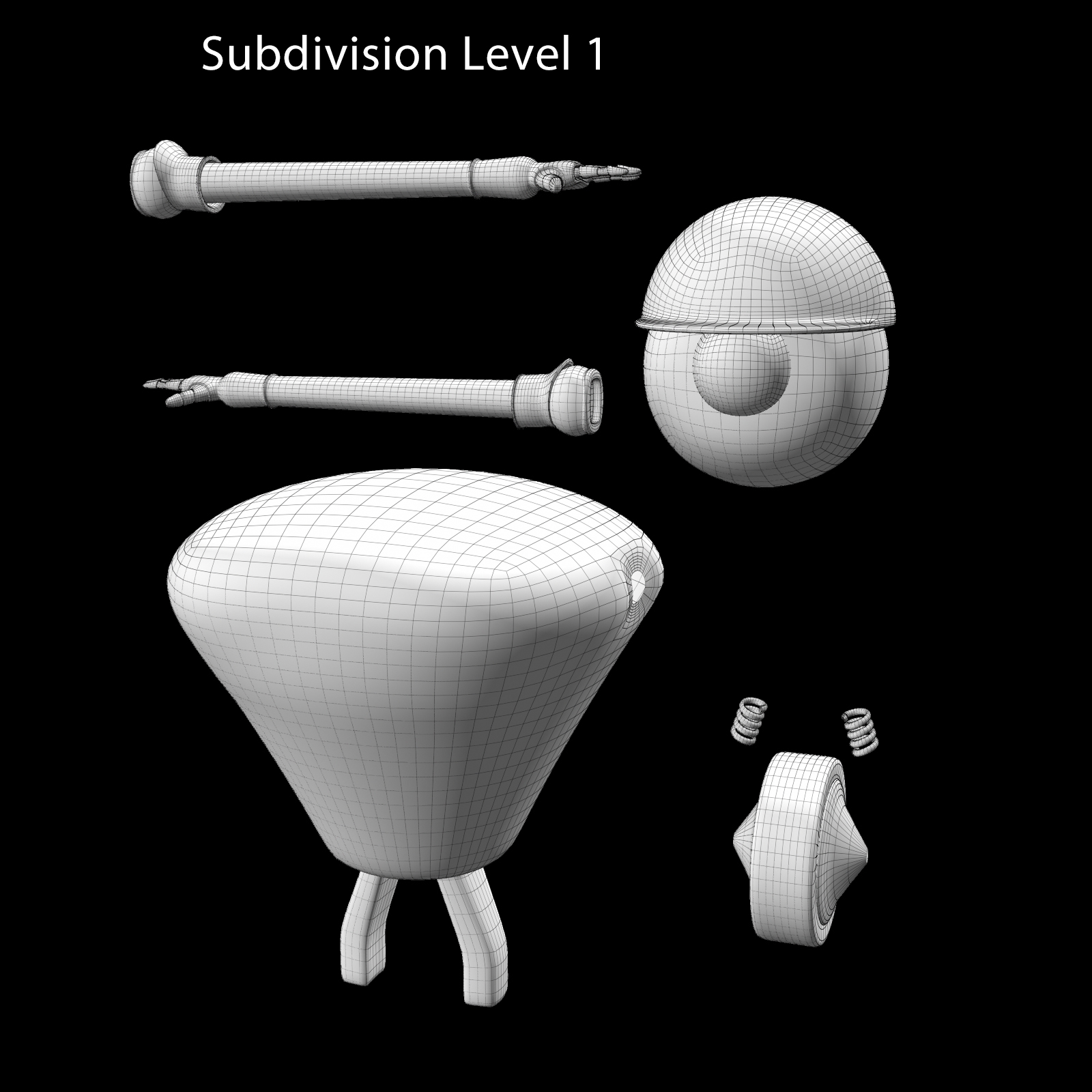3d plumber robot rigged