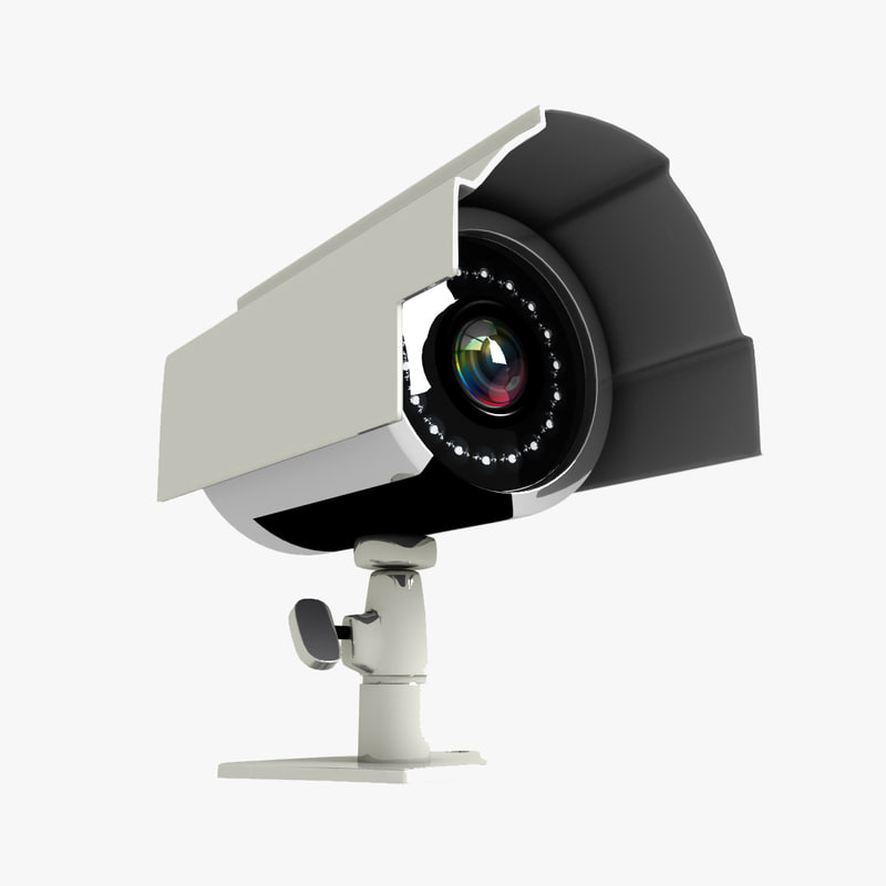 security camera 3d model