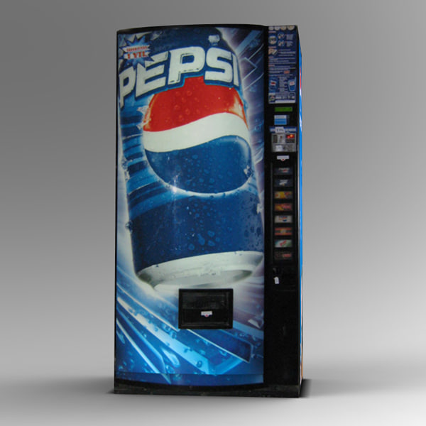 pepsi vending machine 3d max