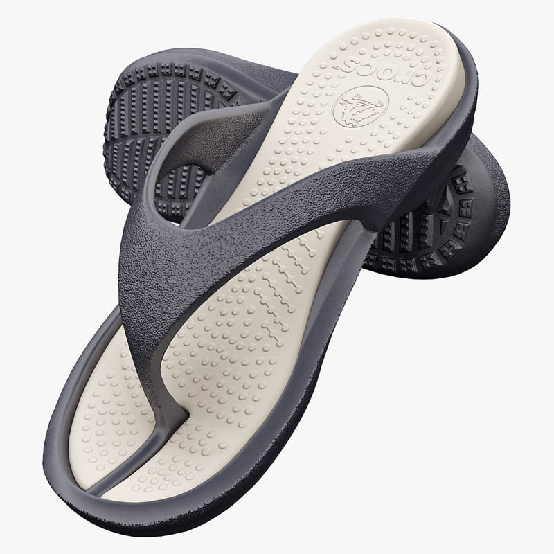sandals crocs 3d model