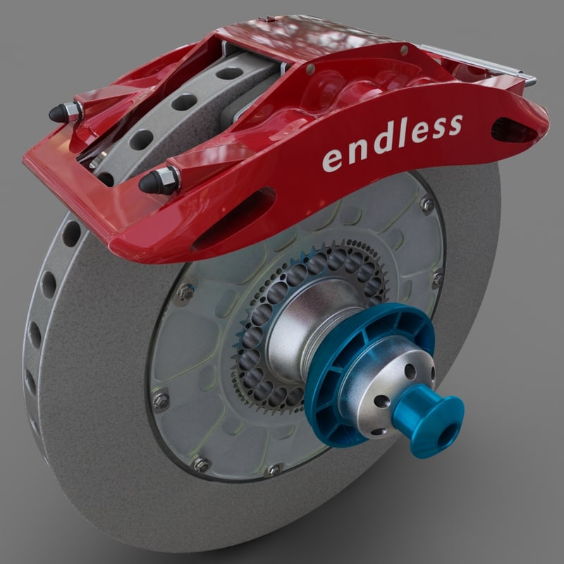 rotor calipers 3d max