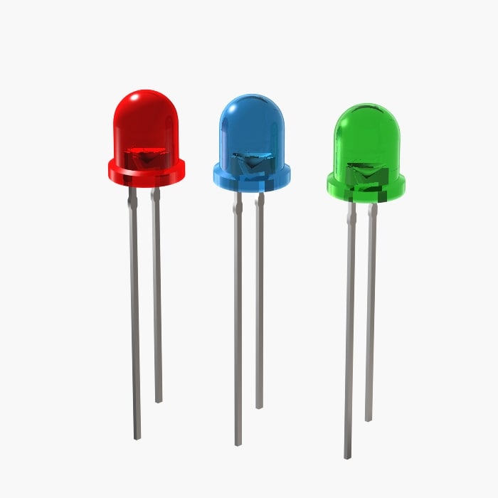 3d model electronic diode led