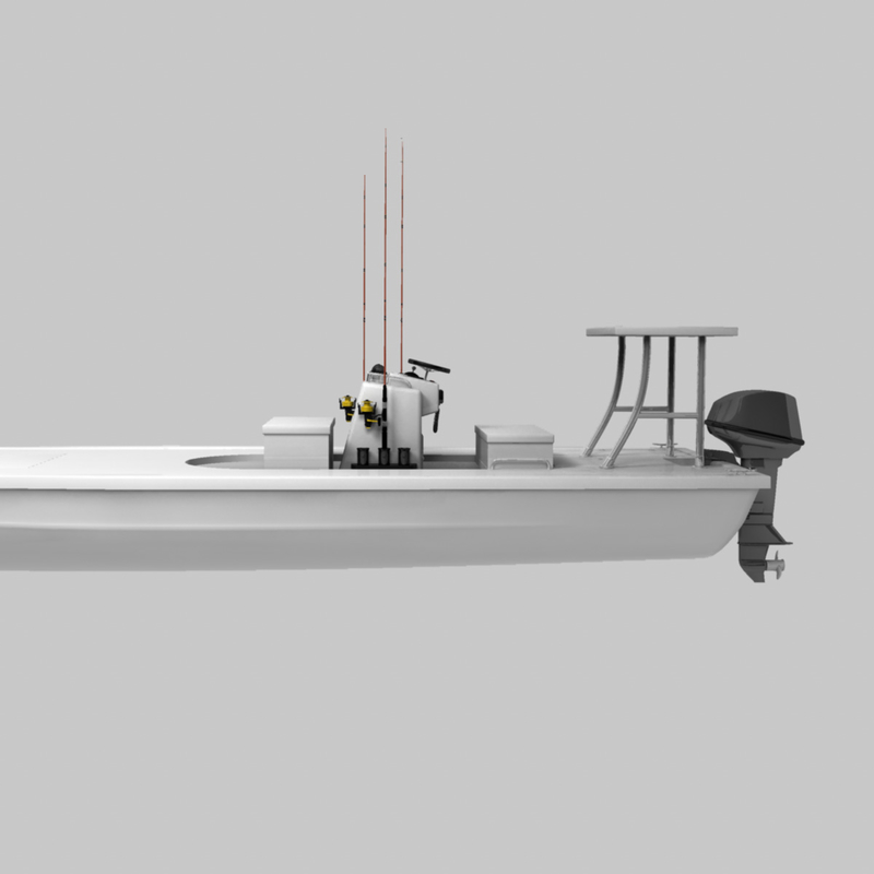 obj saltwater flats boat