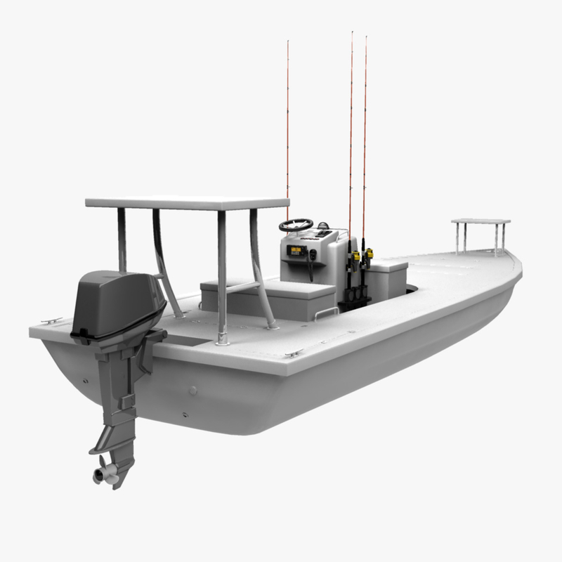 obj saltwater flats boat