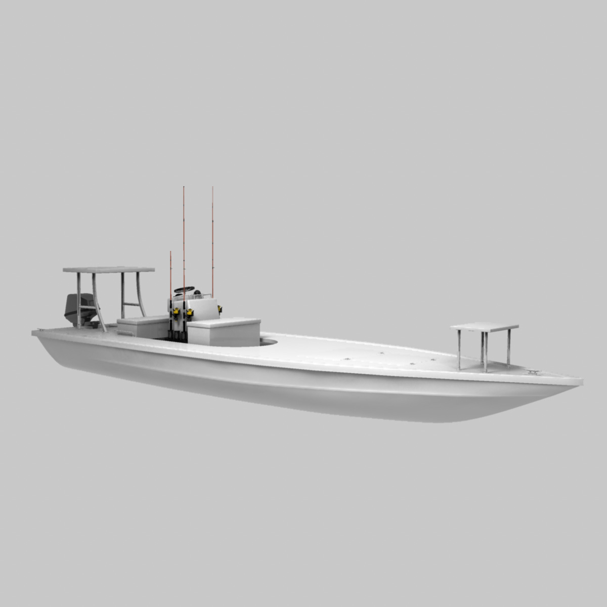 obj saltwater flats boat