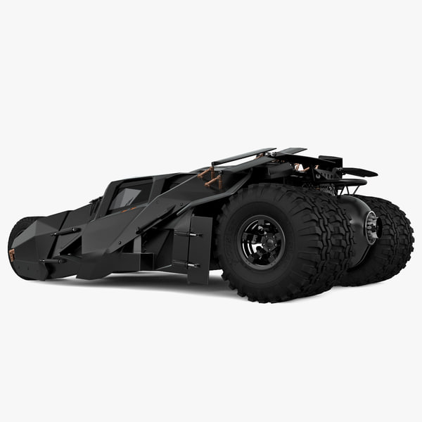 realistic batmobile tumbler 3d model