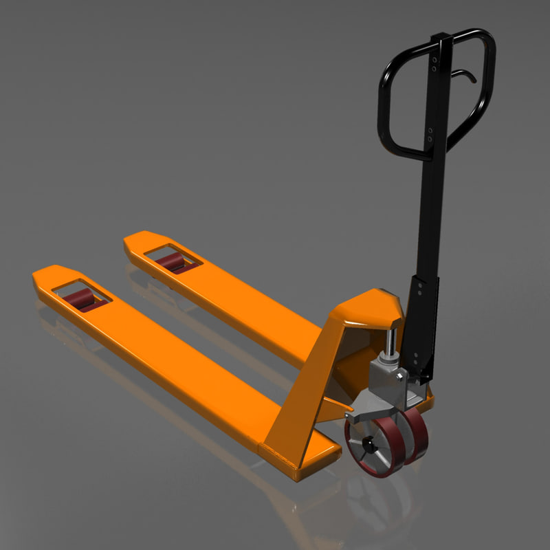 hand pallet truck 3d obj