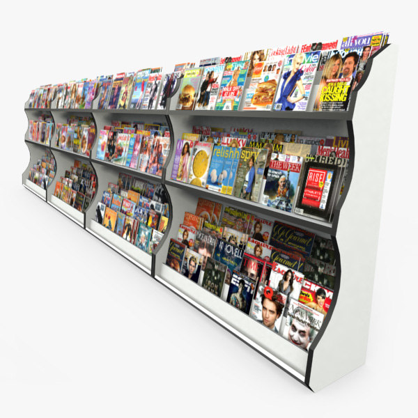 3dsmax magazine rack retail