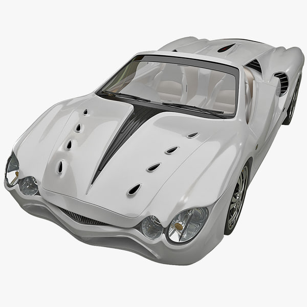 realistic sport car mitsuoka 3d c4d