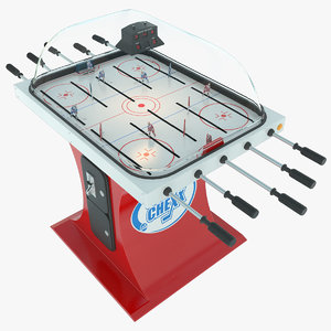 table hockey super chexx 3d model