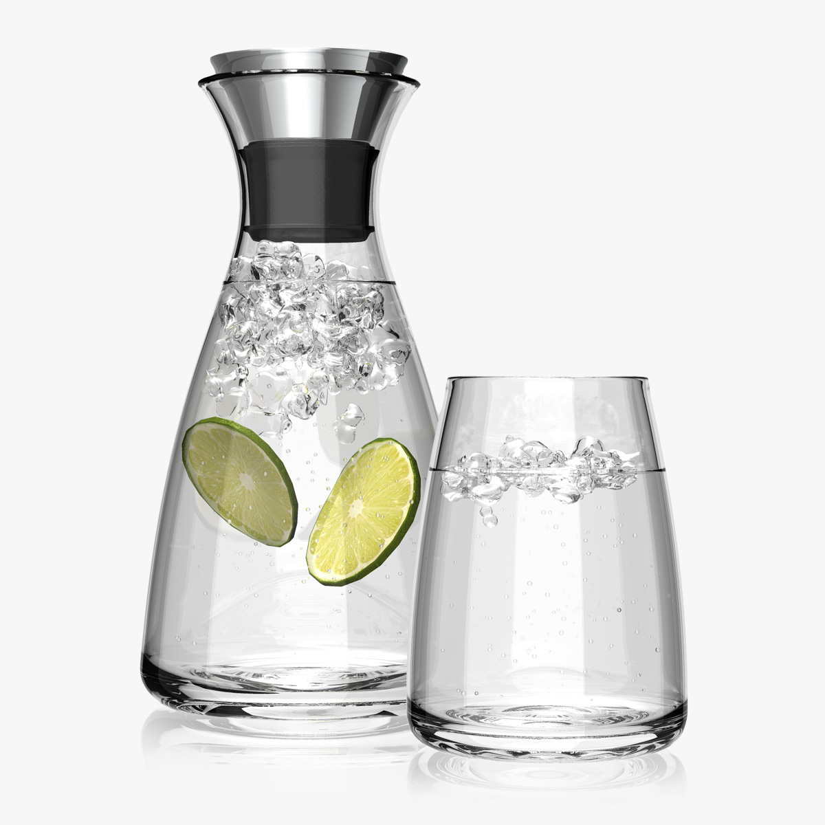 3d Obj Carafe Glass Water