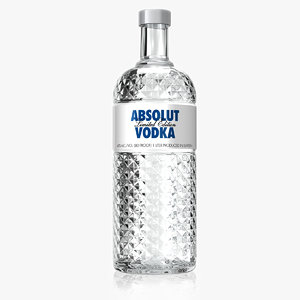 3d model absolut vodka