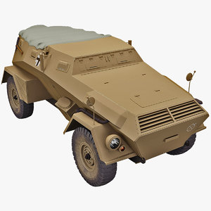 germany wwii armored car 3d 3ds