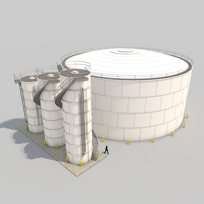 3d model of silo pack