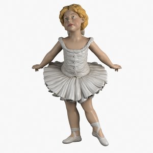 3d ballerina girl