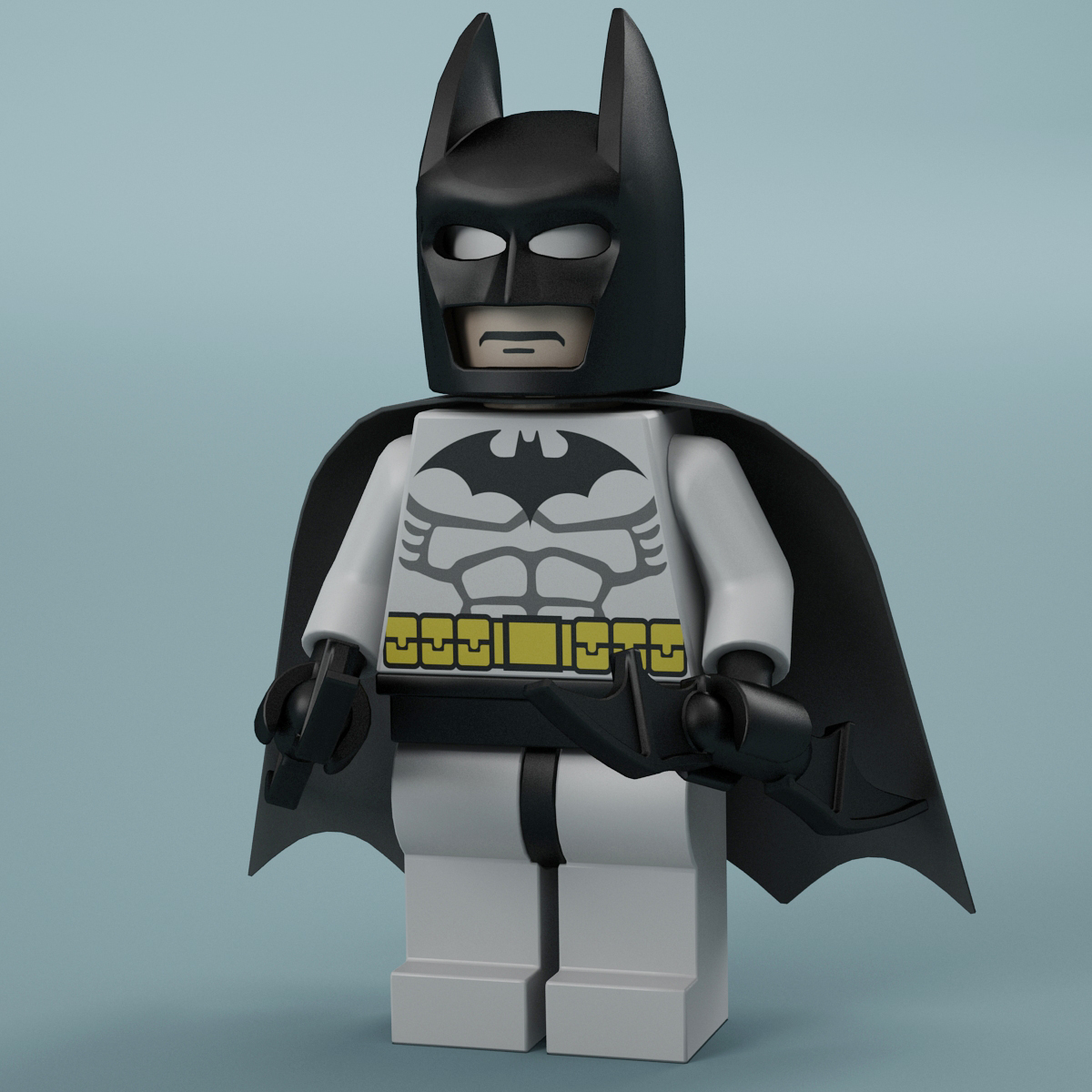 3d lego man batman model