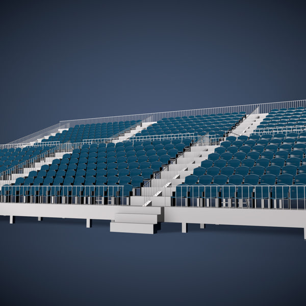 3d grandstand seating model