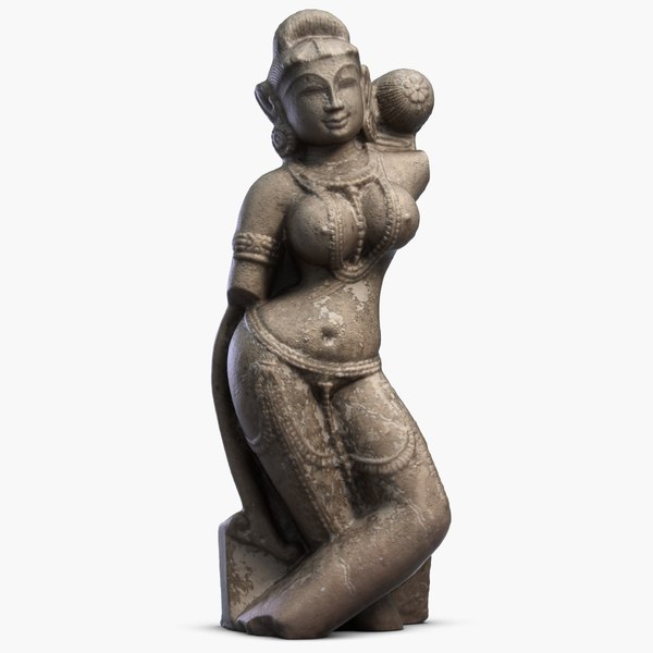 3d max indian statuette india