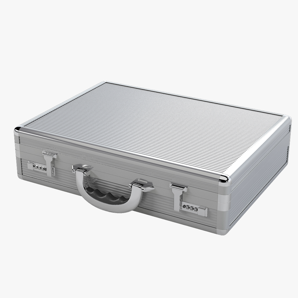 3ds max code aluminum briefcase