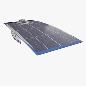 3d solar vehicle nuna 6 model