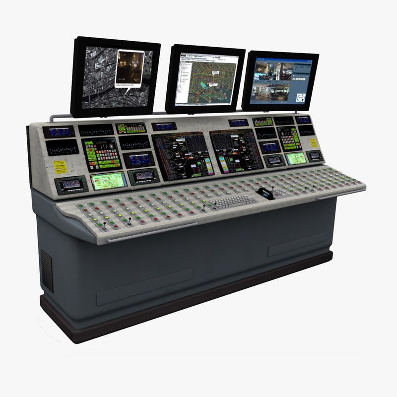 control desk 3d 3ds