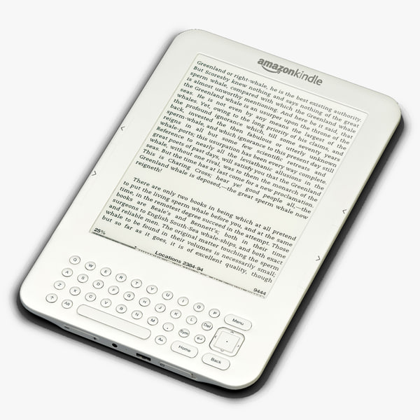 3d model of amazon kindle keyboard 3g