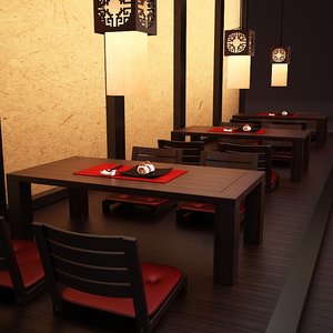 set table chairs sushi max