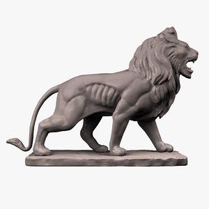maya sculpture lion stone