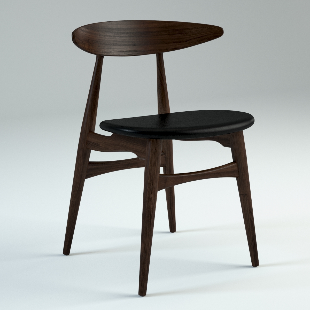 hans wegner ch 33 3d model