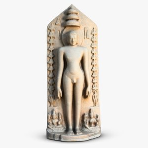 indian statuette sculpture india 3d model