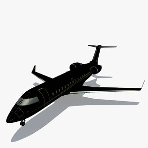 challenger 850 private business jet 3d 3ds