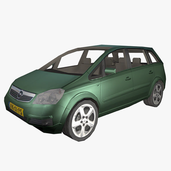 3d model of car opel zafira