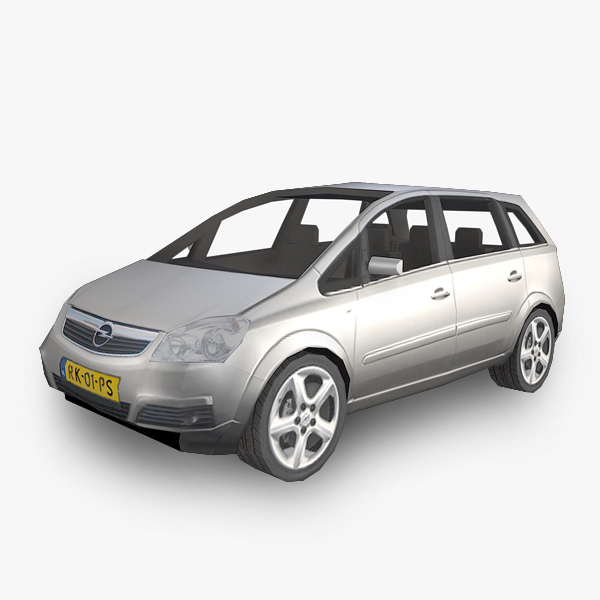 3d model of car opel zafira