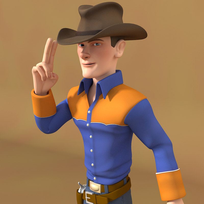 max cartoon cowboy