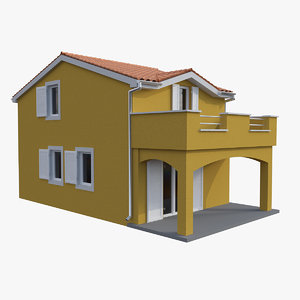 3d model mediterranean house