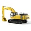 3d model komatsu pc300 hydraulic excavator