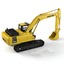 3d model komatsu pc300 hydraulic excavator